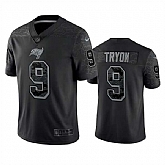 Men's Tampa Bay Buccaneers #9 Joe Tryon Black Reflective Limited Stitched Jersey,baseball caps,new era cap wholesale,wholesale hats